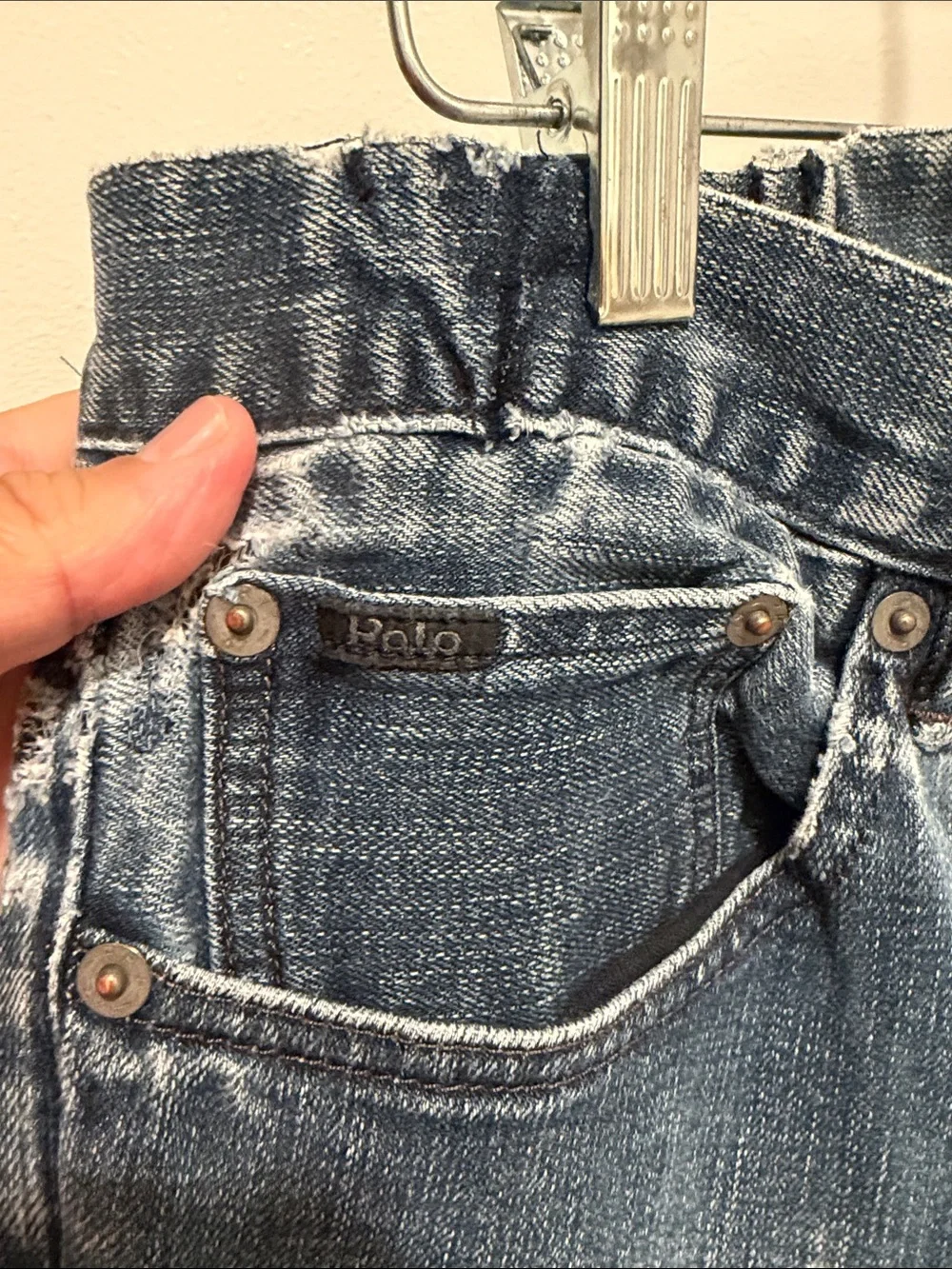 Ralph Lauren Black Label Men's Faded Blue Straight Jeans